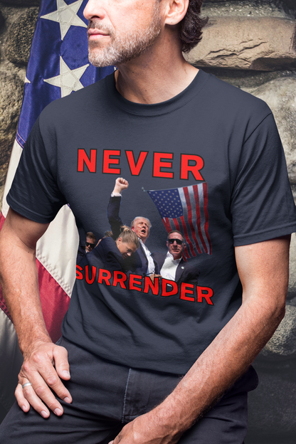 Trump Never Surrender Patriotic T-Shirt