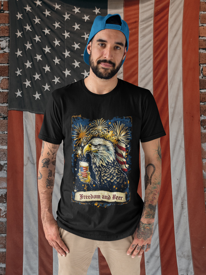 America, Freedom, and Beer T-Shirt